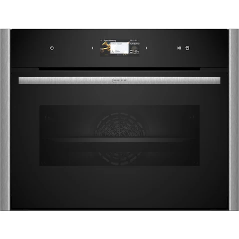 NEFF 600mm Flex Design Compact Oven with Full Steam - Metallic Silver