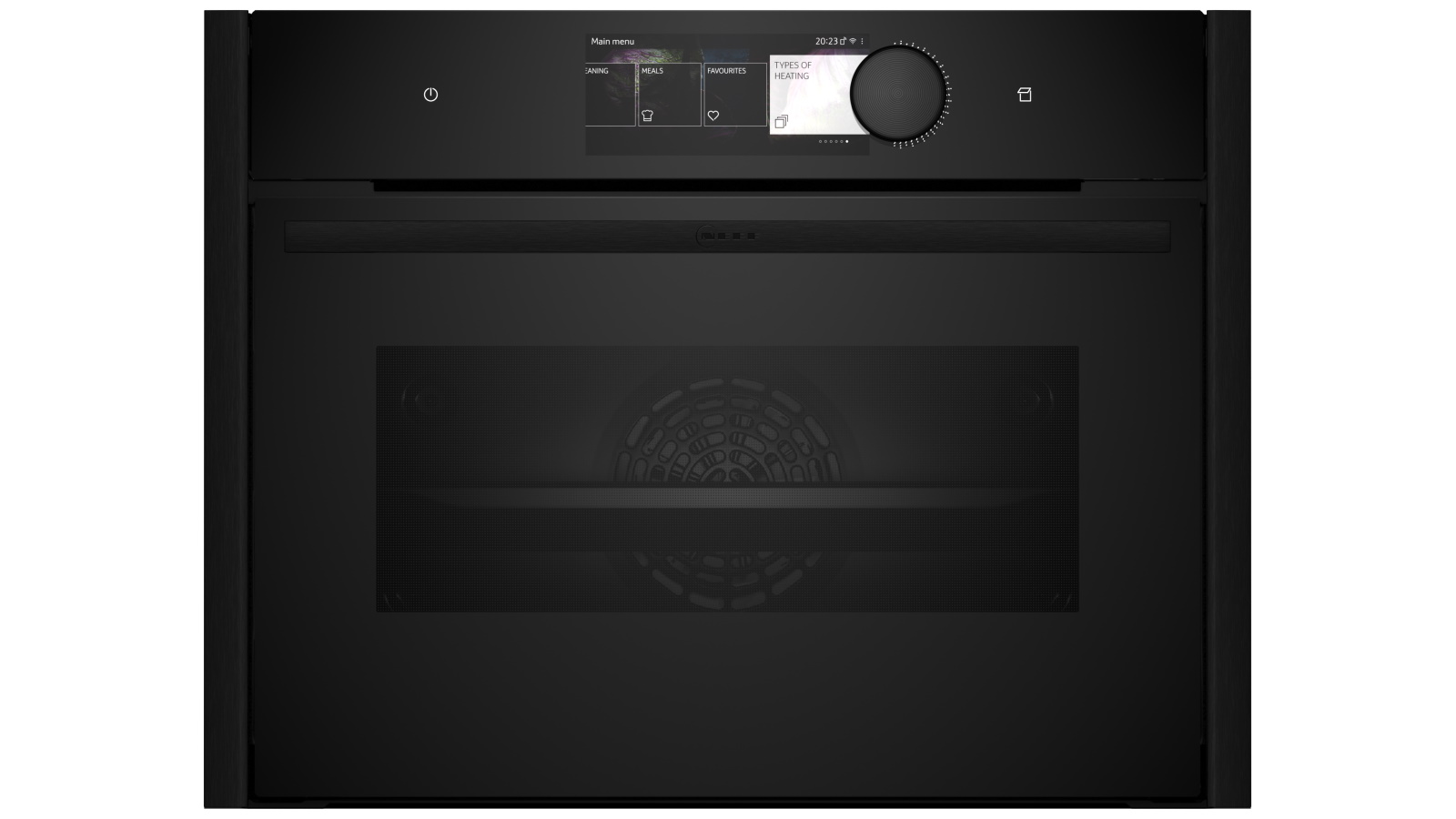 NEFF 600mm Flex Design Compact Oven with Full Steam and Flex Control - Deep Black
