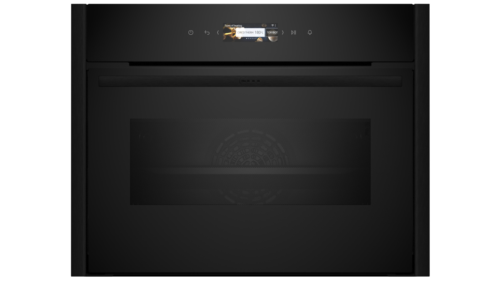 NEFF 450mm Flex Design Compact Oven with Microwave - Deep Black