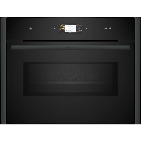 NEFF 45cm Flex Design Compact Oven with Microwave - Anthracite Grey