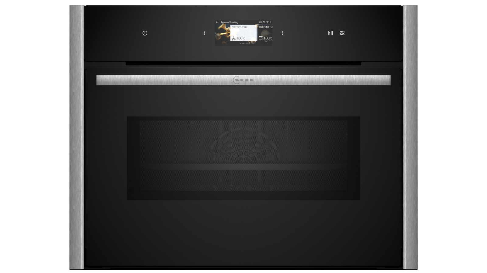 NEFF 45cm Flex Design Compact Oven with Microwave - Metallic Silver
