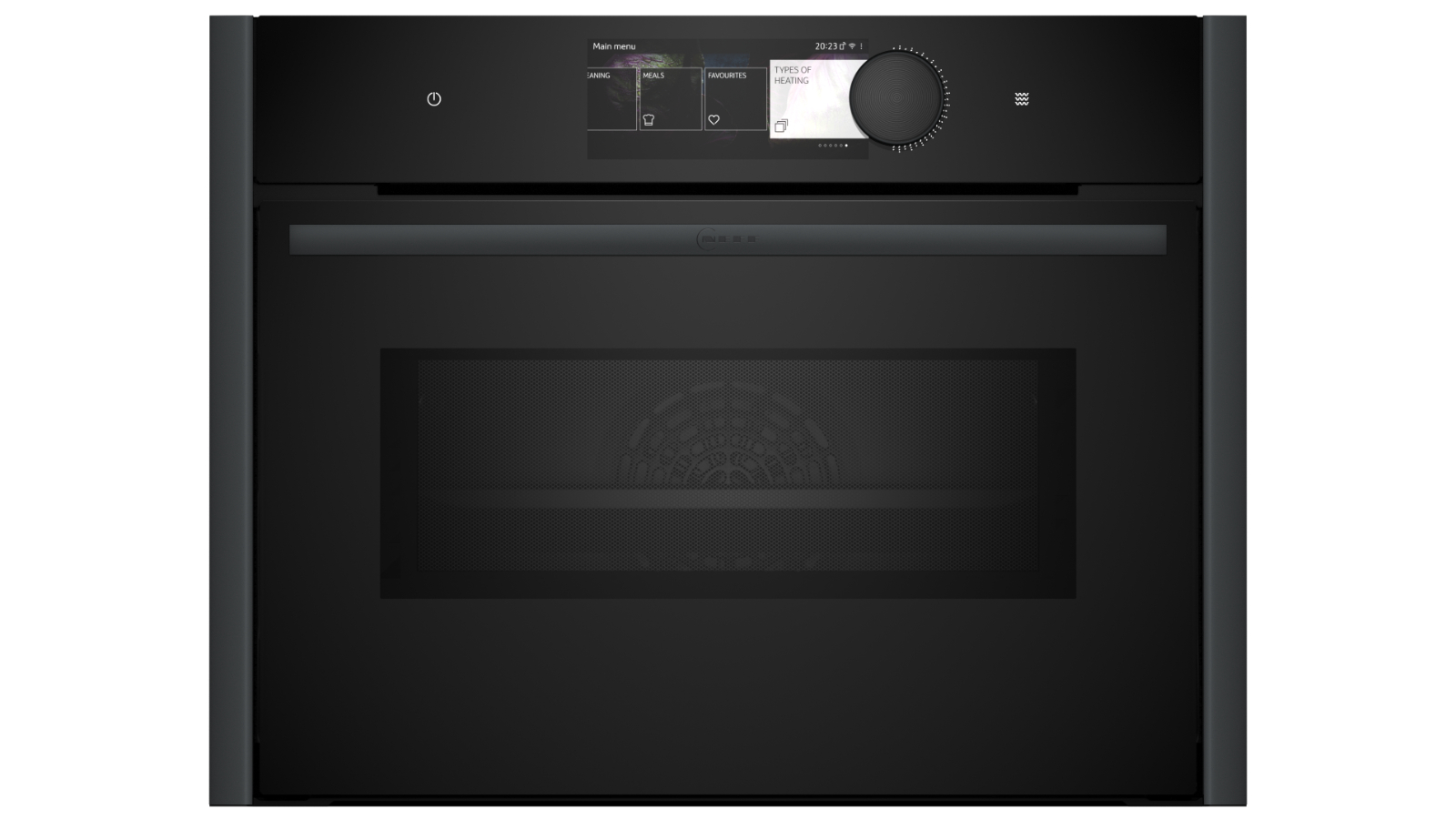 NEFF 45cm Pyrolytic Compact Oven with Microwave - Anthracite Grey