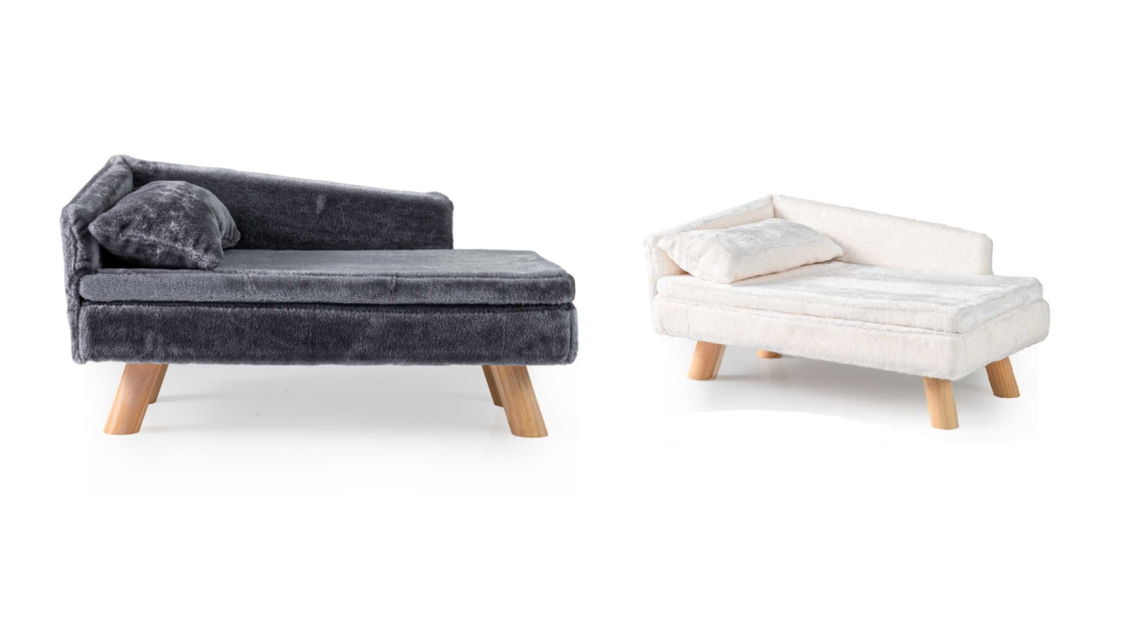 Costway 71cm Sofa Bed Elevated Pet Bed with Removable Padded Pad and Pillow 