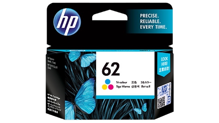 HP 62 Original Ink Cartridge Instant Ink Compatible - Tri-Colour