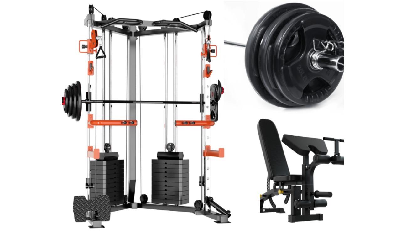 Smartfit C3 Max with Multi-Functional Bench and Weights Package - 130kg