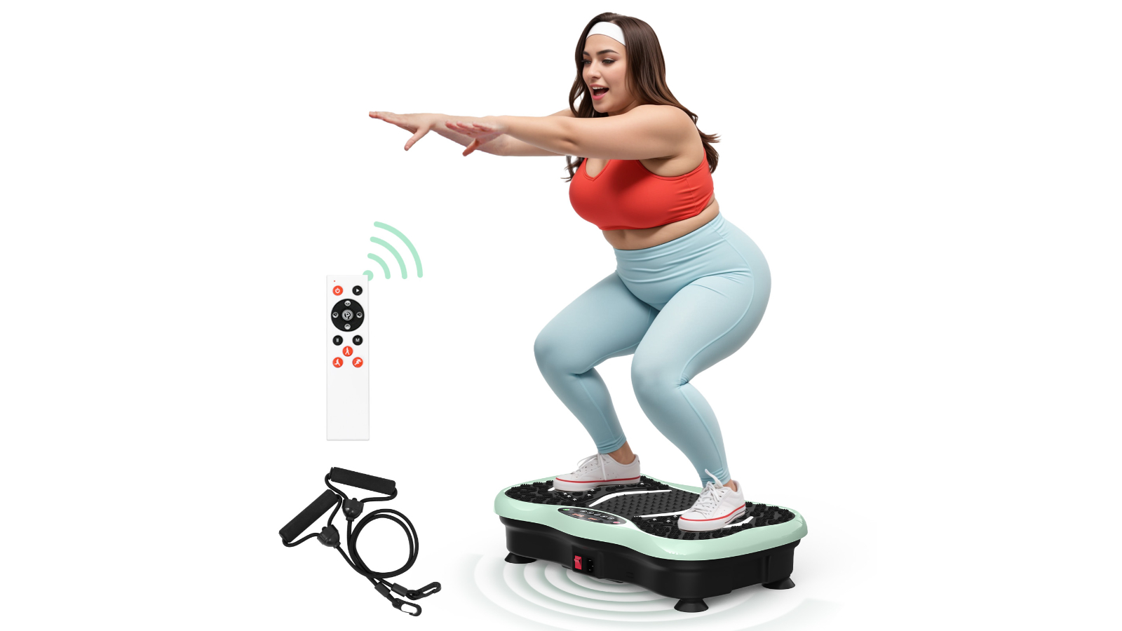 Advwin Vibration Plate Exercise Machine - Green