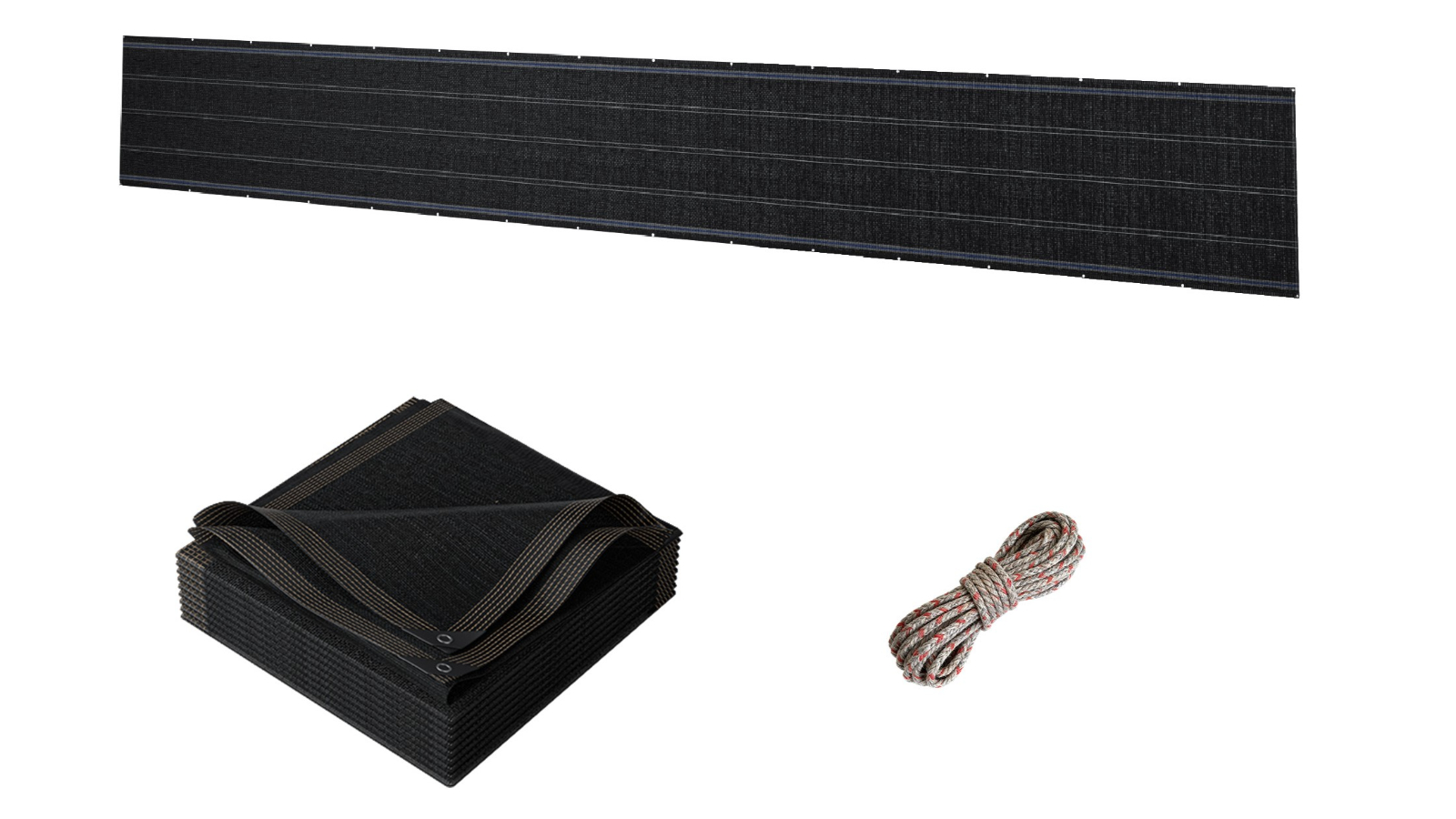 Advwin Mesh Sunshade Cloth Canopy with Grommets - Black