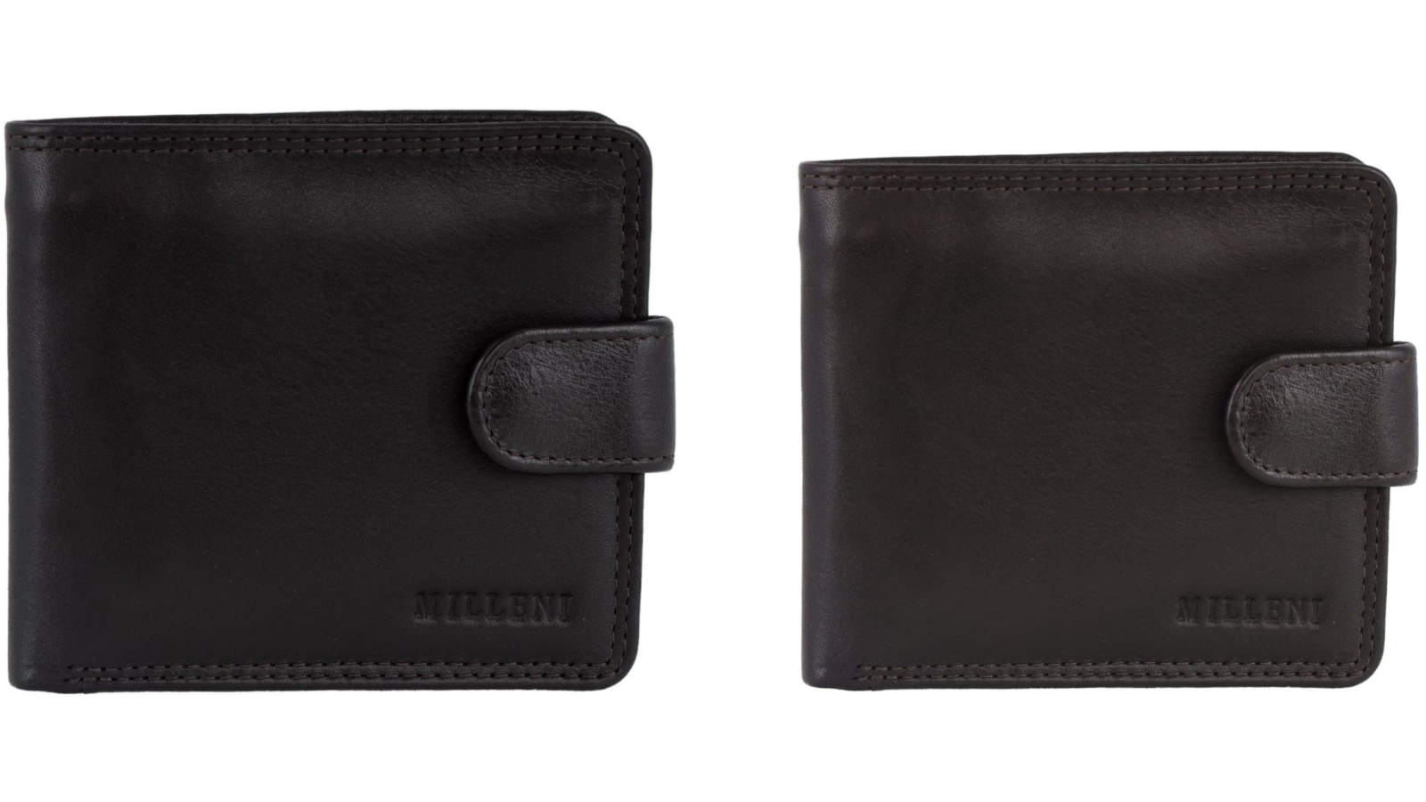 Milleni 11 x 2 x 10cm Leather Tab Wallet