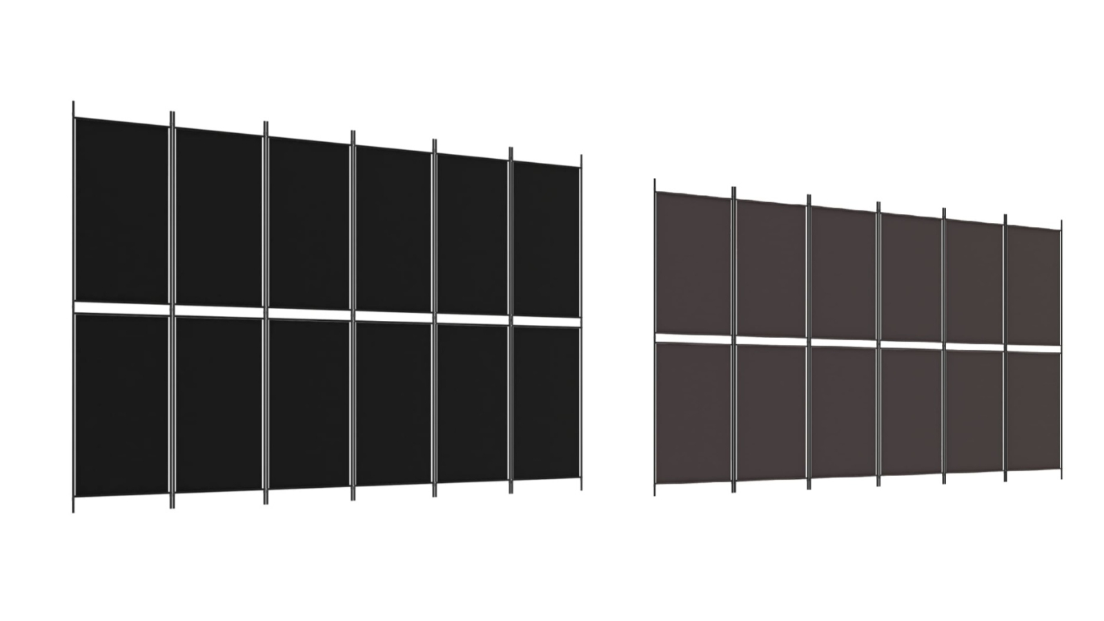 vidaXL 6-Panel 300 x 200cm Fabric Room Divider