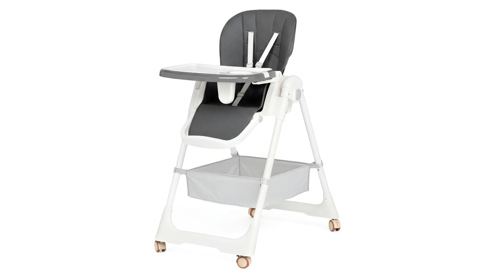 Advwin 3-in-1 Folding Baby High Chair - Gray/White