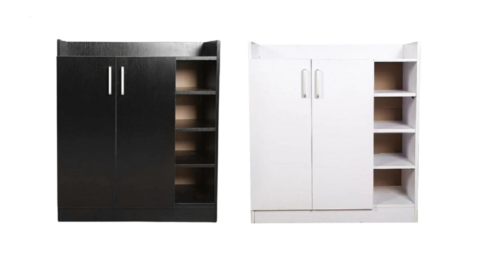 Design Square Wooden Shoe Rack Organiser Cabinet