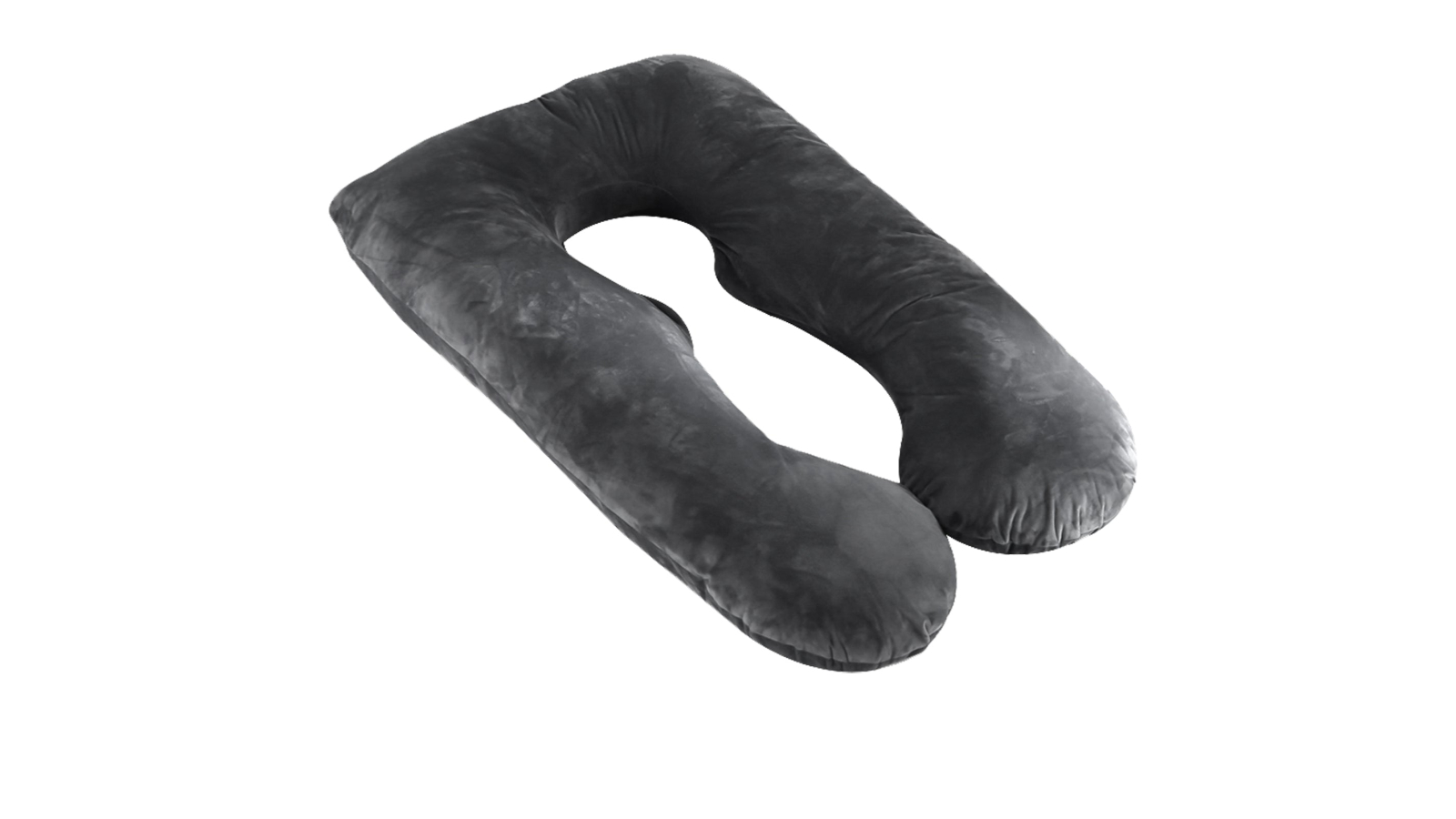 Advwin Black U-Shaped Full Body Support Pregnant Pillow - 53inch