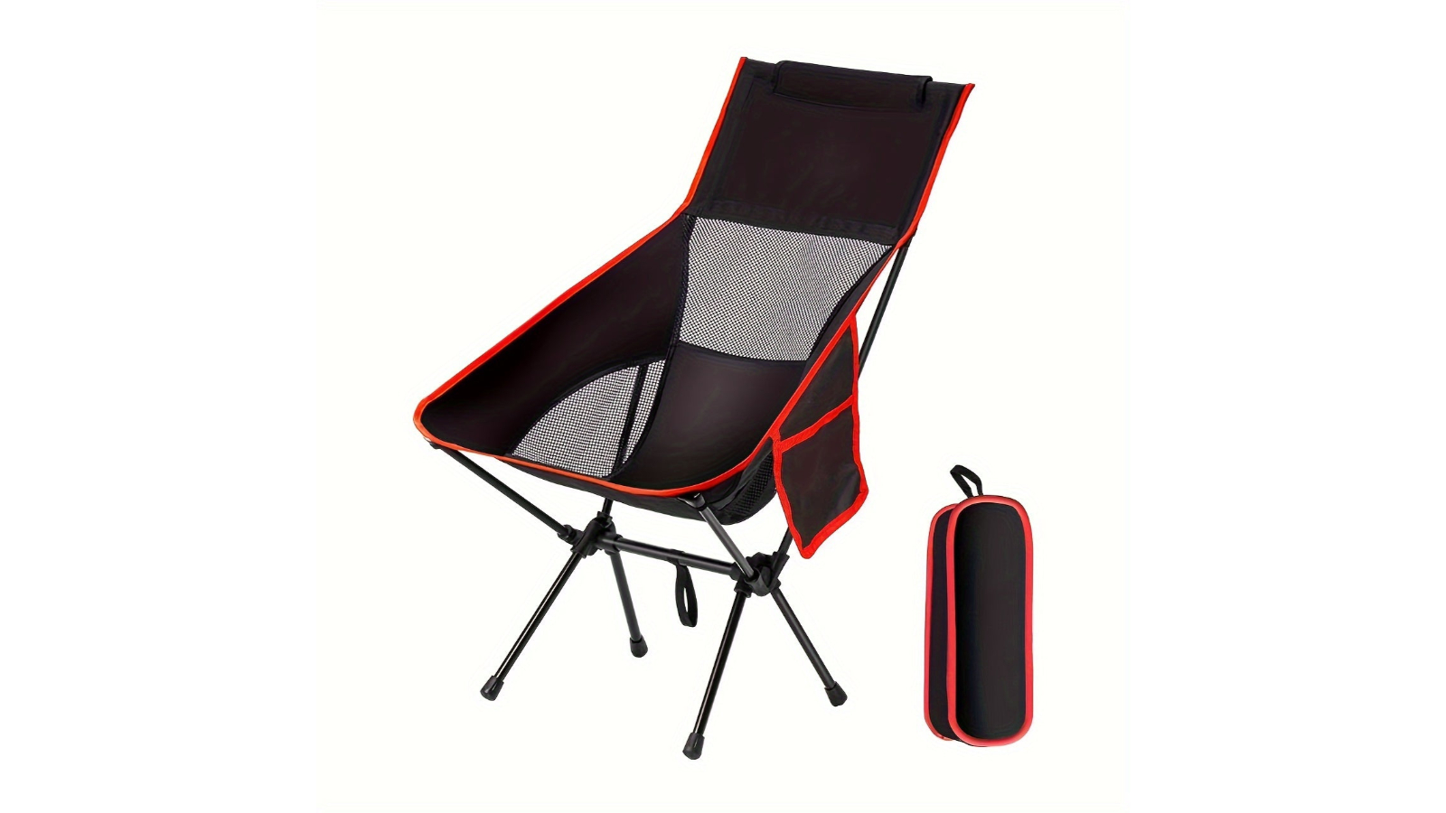 NNETM Folding Camping Chair with Footrest for Outdoor Comfort