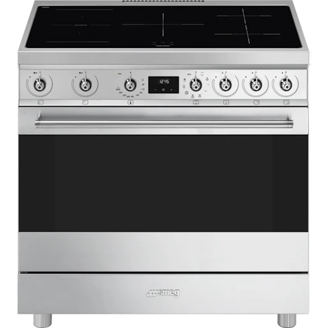 Smeg 900mm Classic Induction Freestanding Cooker - Stainless Steel