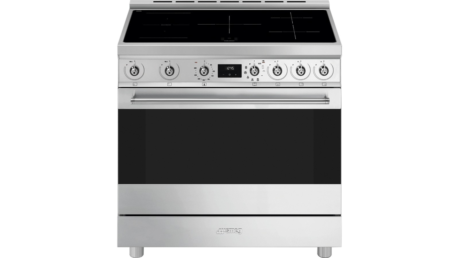 Smeg 900mm ThermoSeal Induction Freestanding Cooker - Stainless Steel