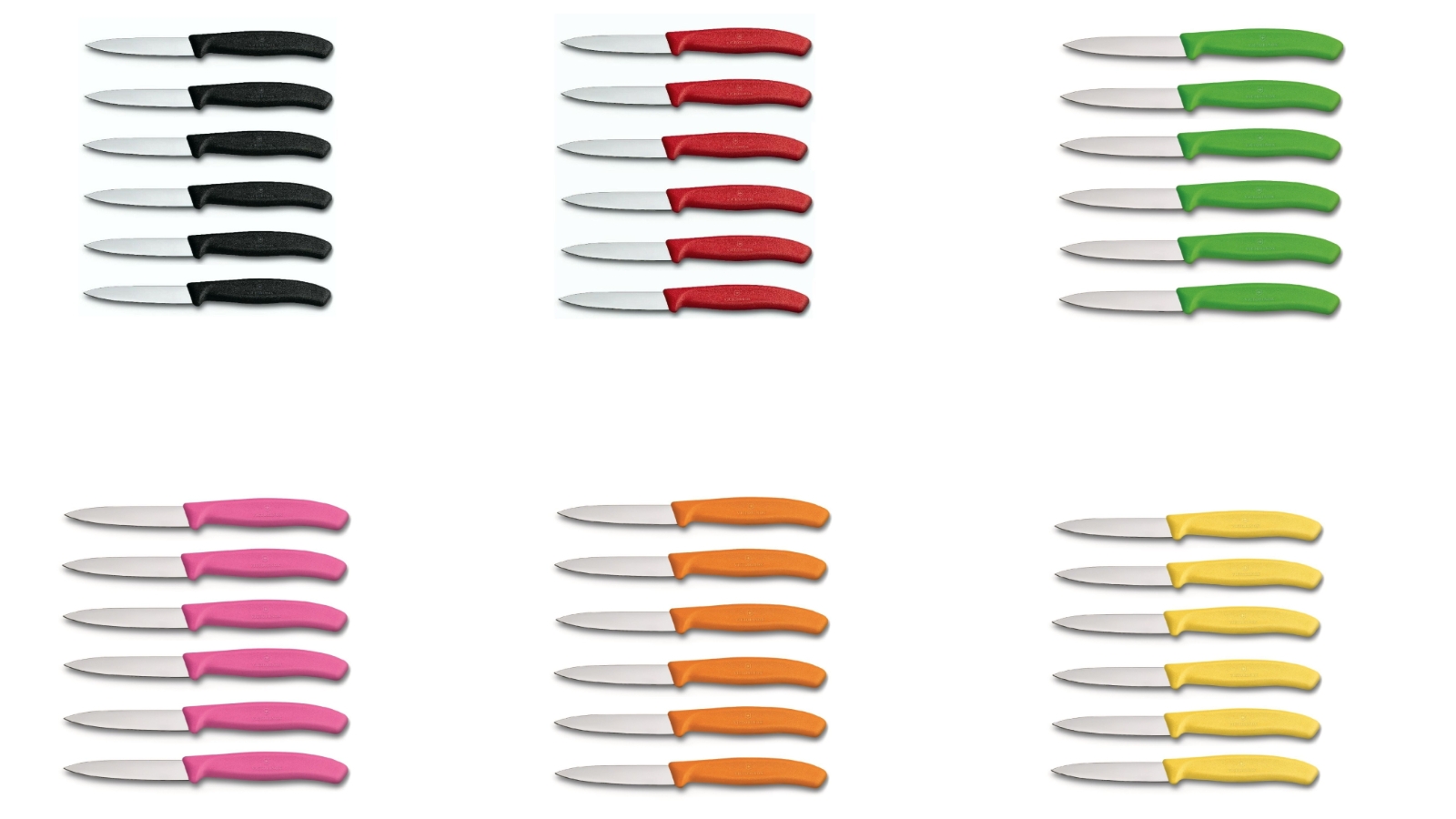 Victorinox Set of 6 Pointed Tip 8cm Paring Knife