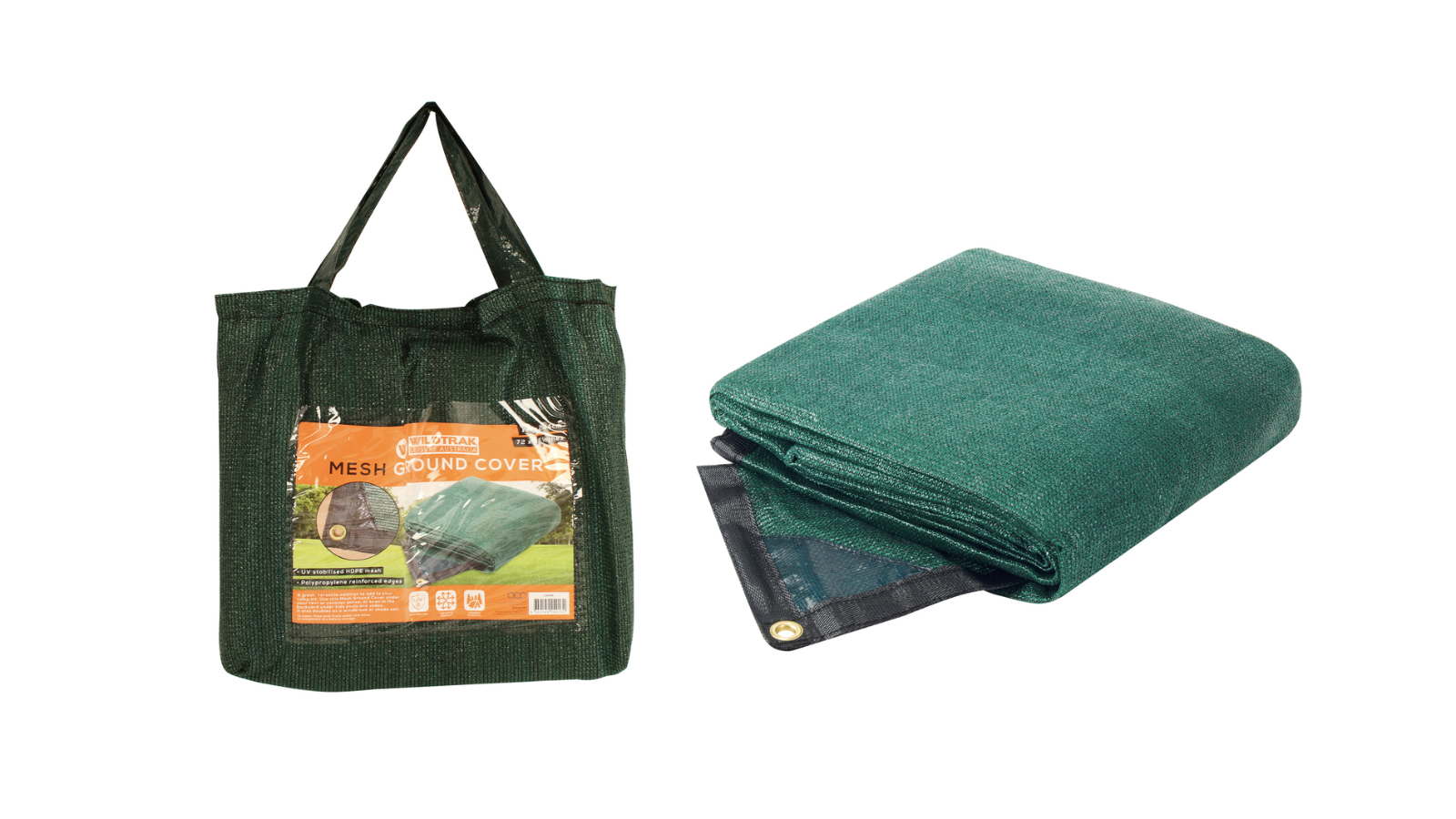 Wildtrak Green Mesh Ground Cover Protection Shield for Tent/Caravan - 180 x 240cm