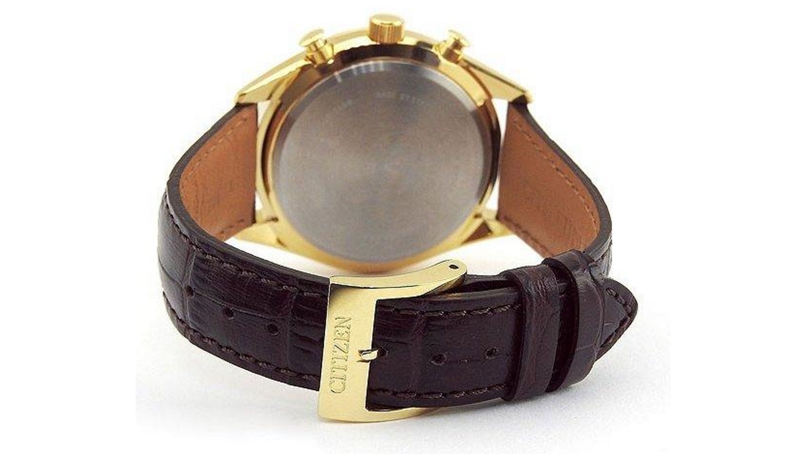 Citizen Eco-Drive CA0452-01P Gold Dial Leather Men's Solar