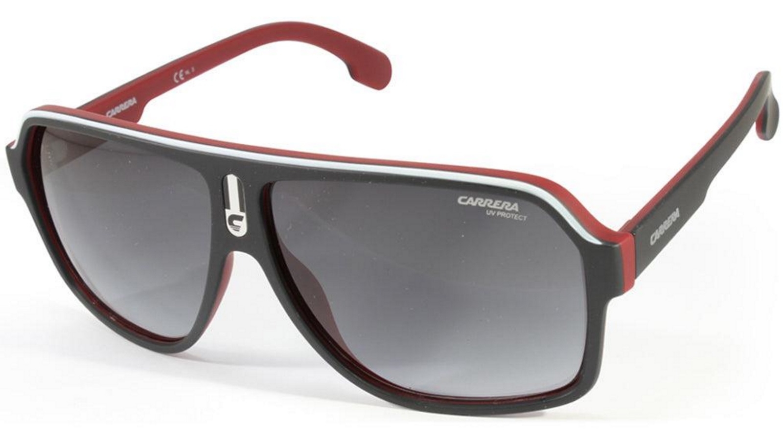 Carrera 1001/S BLX 9O Matte Black on Red/Grey Gradient Men's Sunglasses