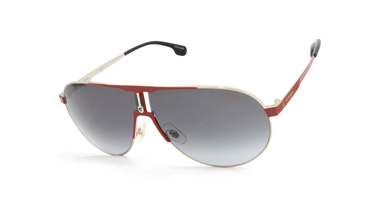 Carrera 1005/S AU2-9O Gradient Unisex Pilot Sunglasses Shiny - Red-Gold/Grey