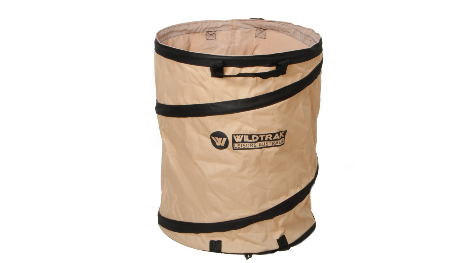 Wildtrak 46 x 40cm Round Collapsible Camp Storage Bin/Laundry Basket - Beige