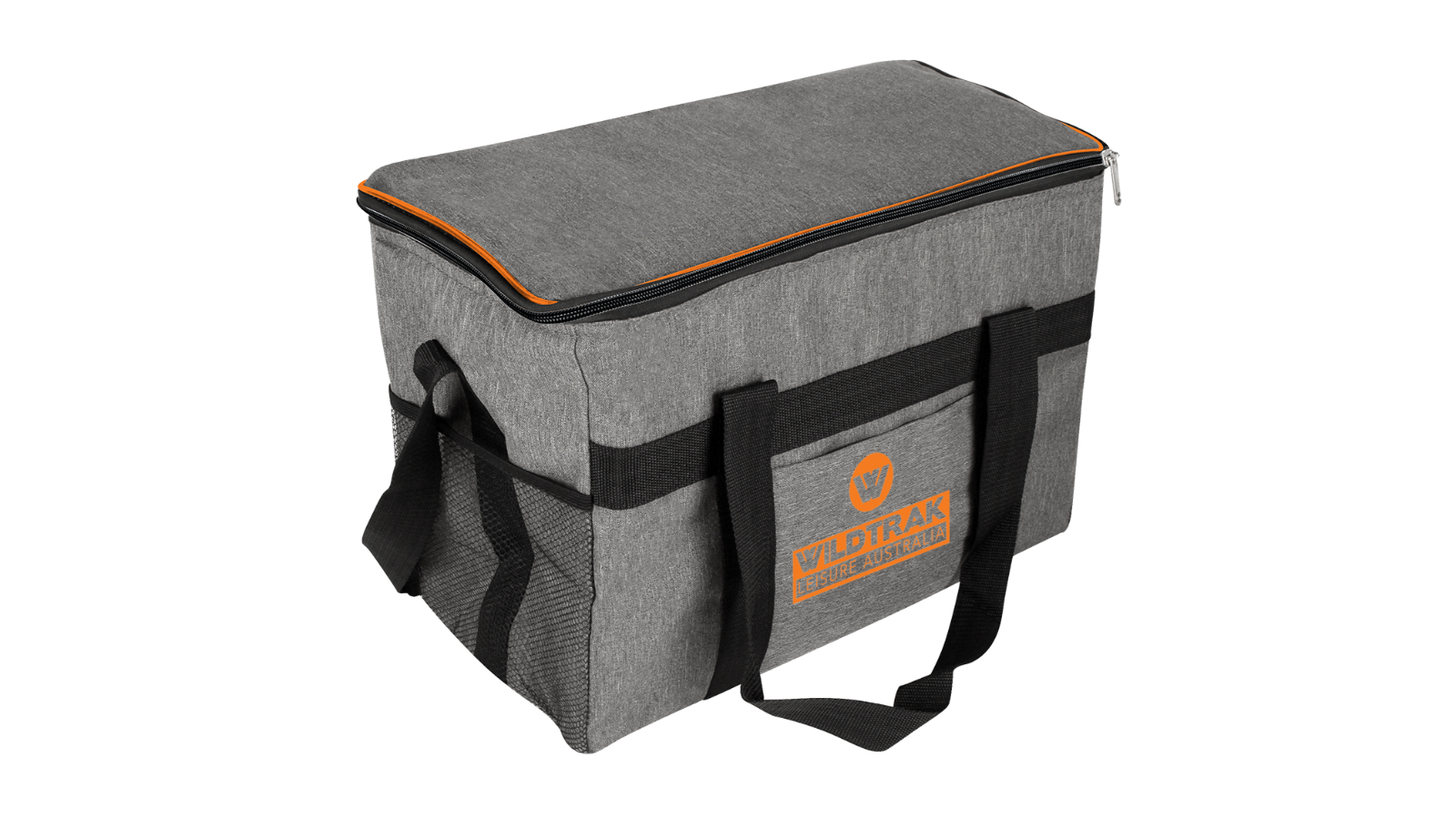 Wildtrak 36-Can 24 Litre Camping Cooler Storage Bag Drink Holder - Grey/Black