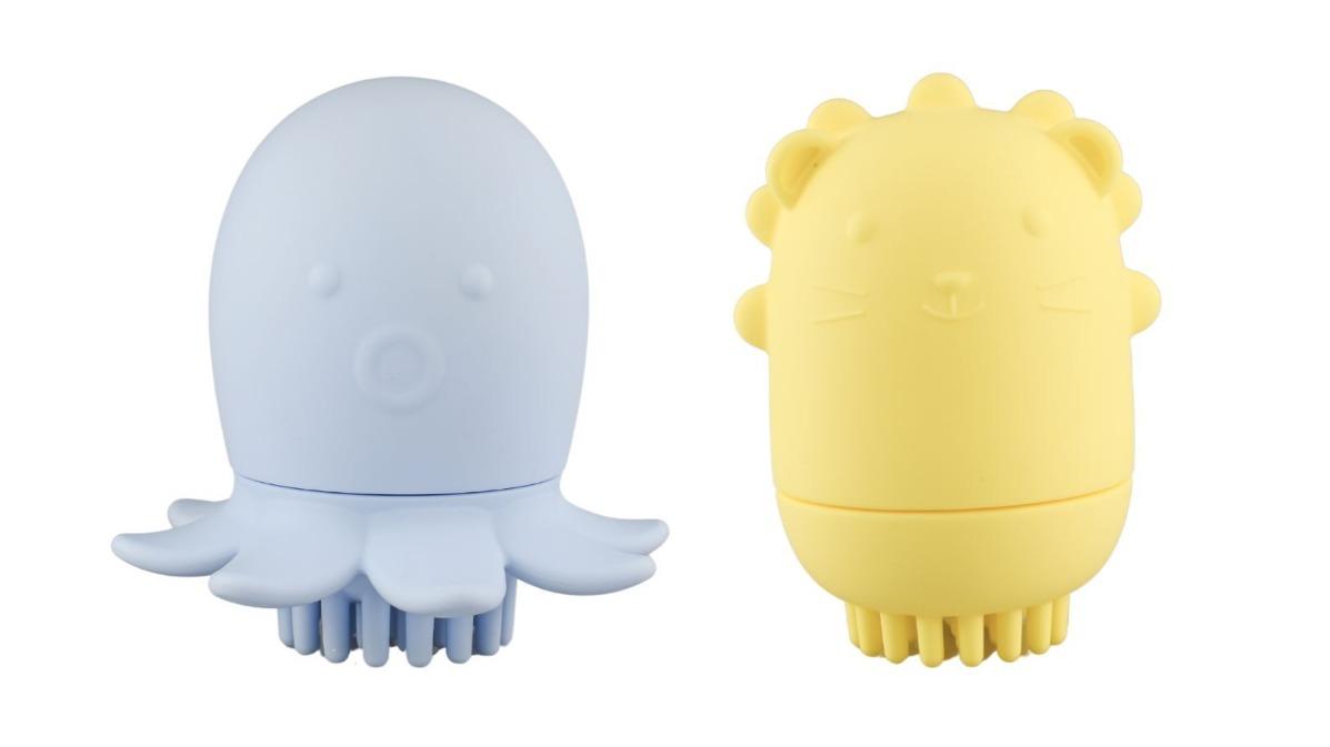 Koala Dream 2 Piece Silicone Animal Bath Shower Brush Set