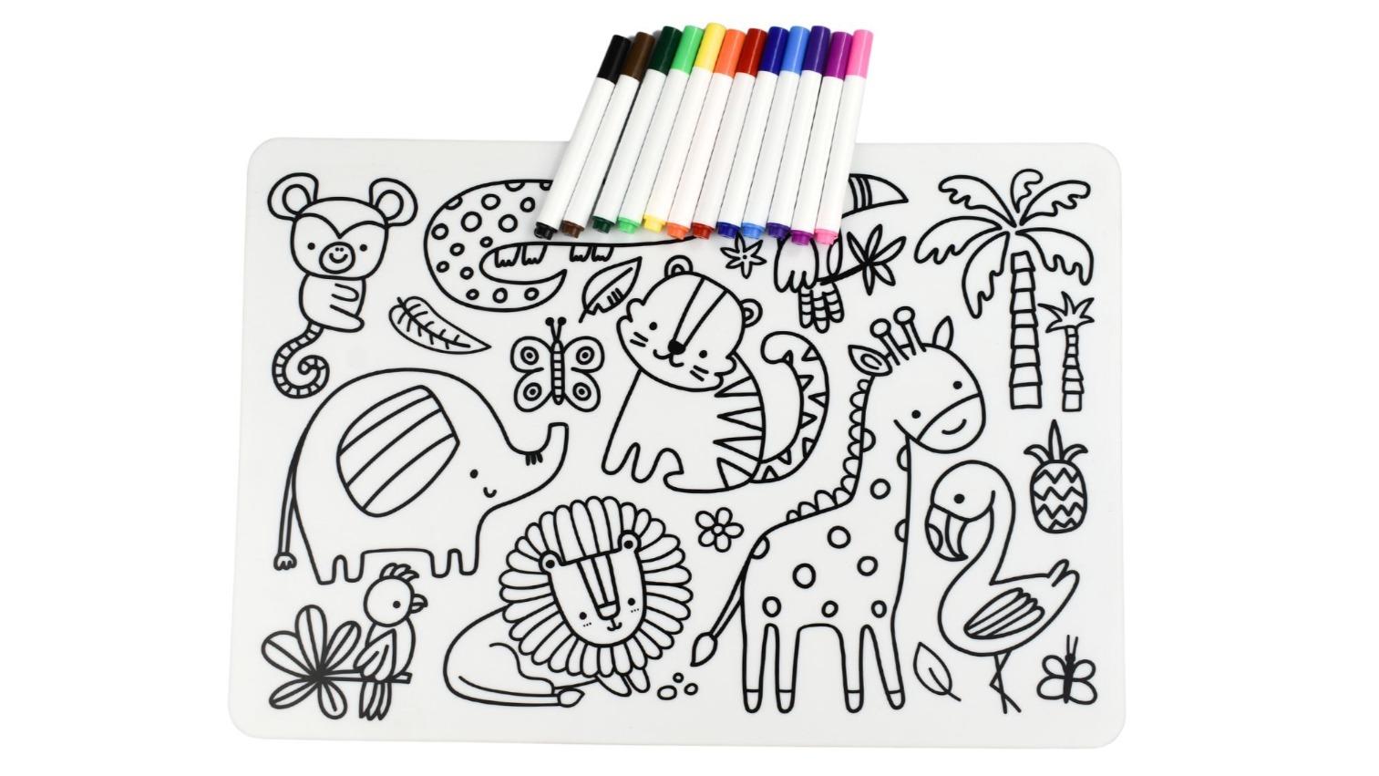 Koala Dream Reusable Silicone Drawing Mat - Jungle Animal