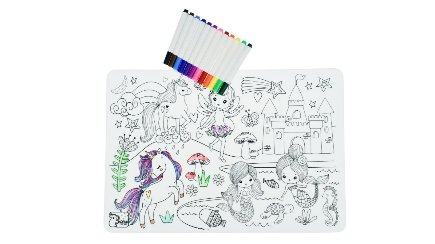 Koala Dream Reusable Silicone Drawing Mat - Enchanted Kingdom
