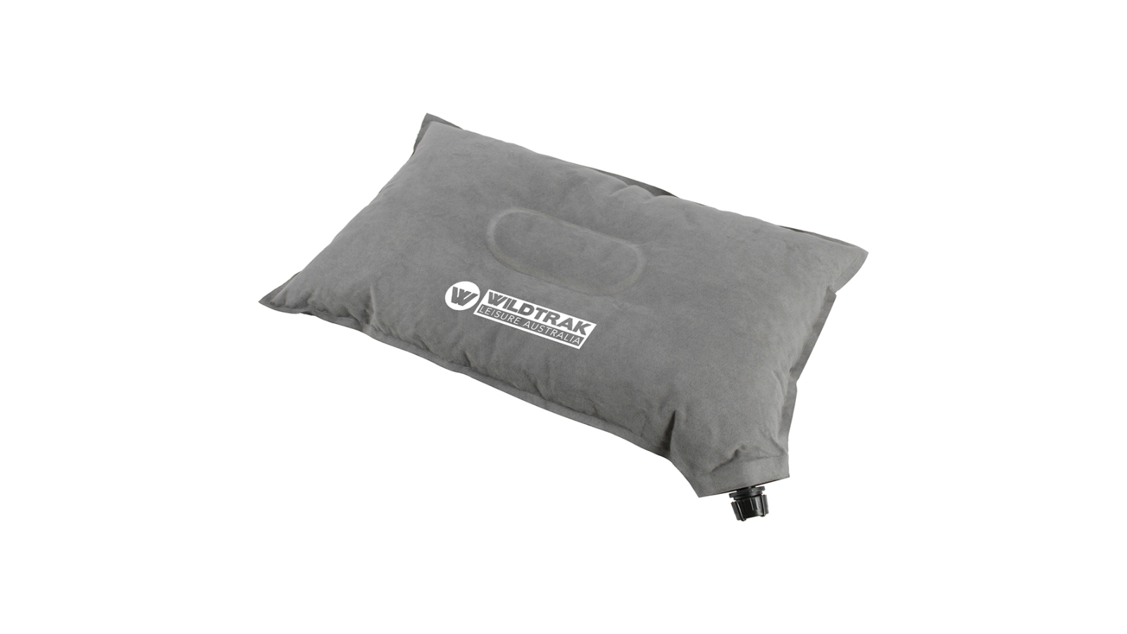 Wildtrak Rectangle Camping Self-Inflating 44 x 26cm Pillow Bedding with Bag - Grey