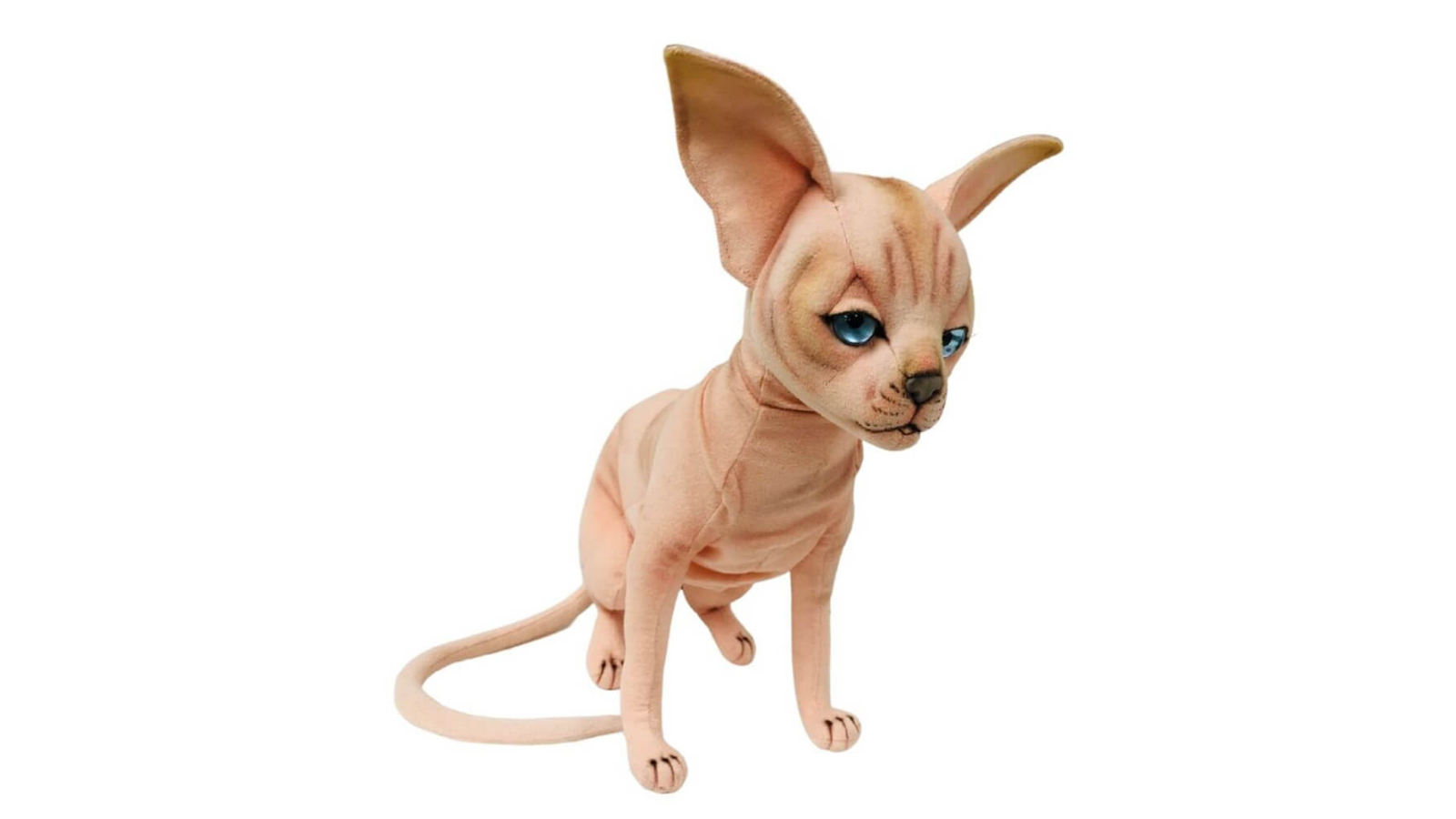 Latest Buys Sitting Sphynx Cat Plush Toy - 33cm