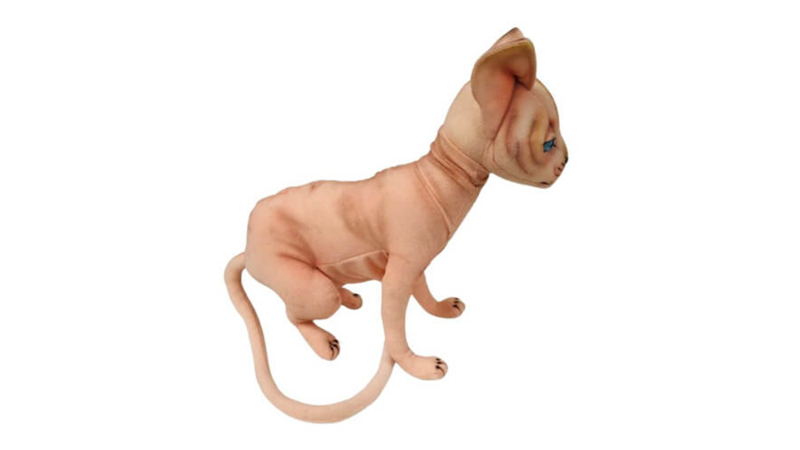 Latest Buys Sitting Sphynx Cat Plush Toy 33cm Harvey Norman