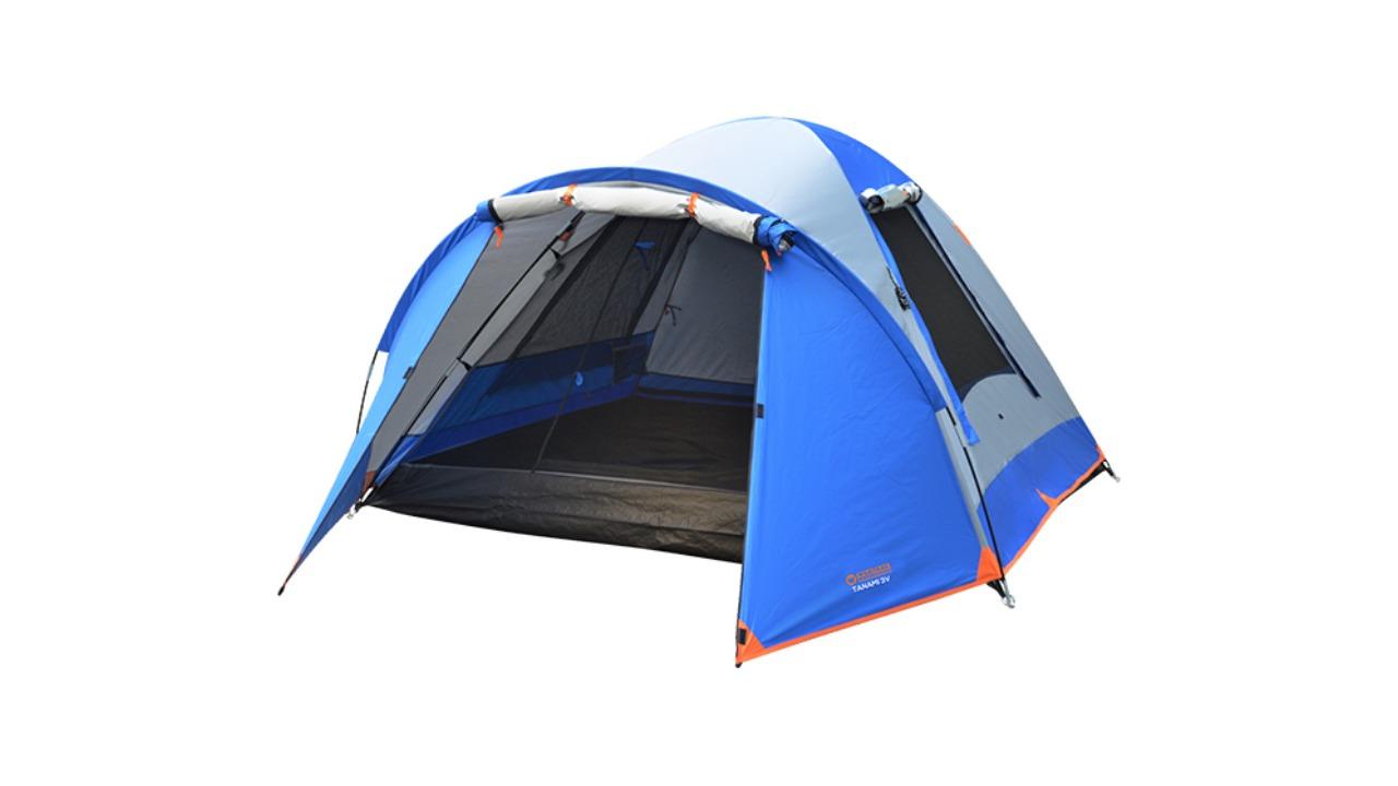 Wildtrak Tanami 3V Sleeping Dome Tent with Carry Bag Outdoor Camping Shelter - Blue