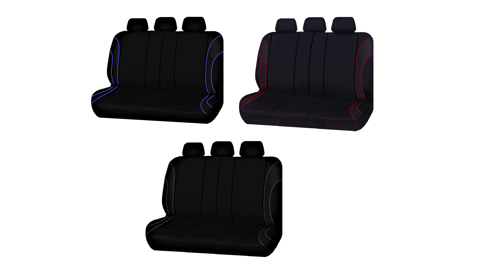 My Car Size 06/08S Piping Universal Strident Rear Seat Cover