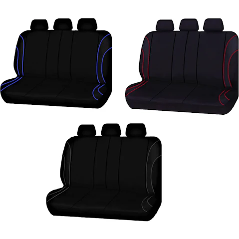 My Car Size 06/08S Piping Universal Strident Rear Seat Cover