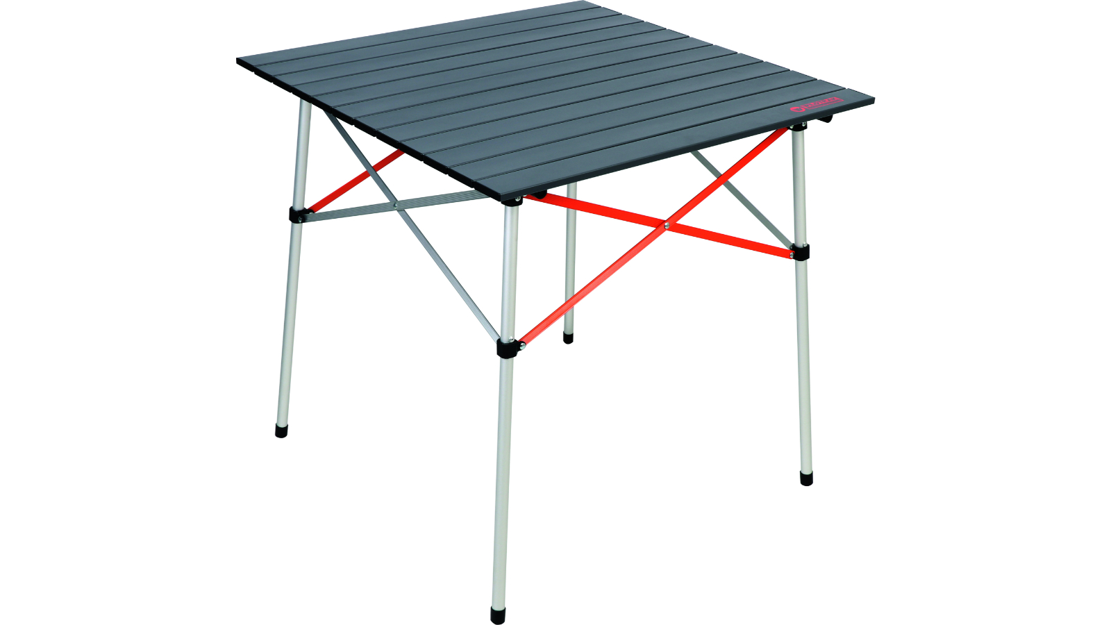 Wildtrak Aluminium Foldable Camp Table with Carry Bag - Grey