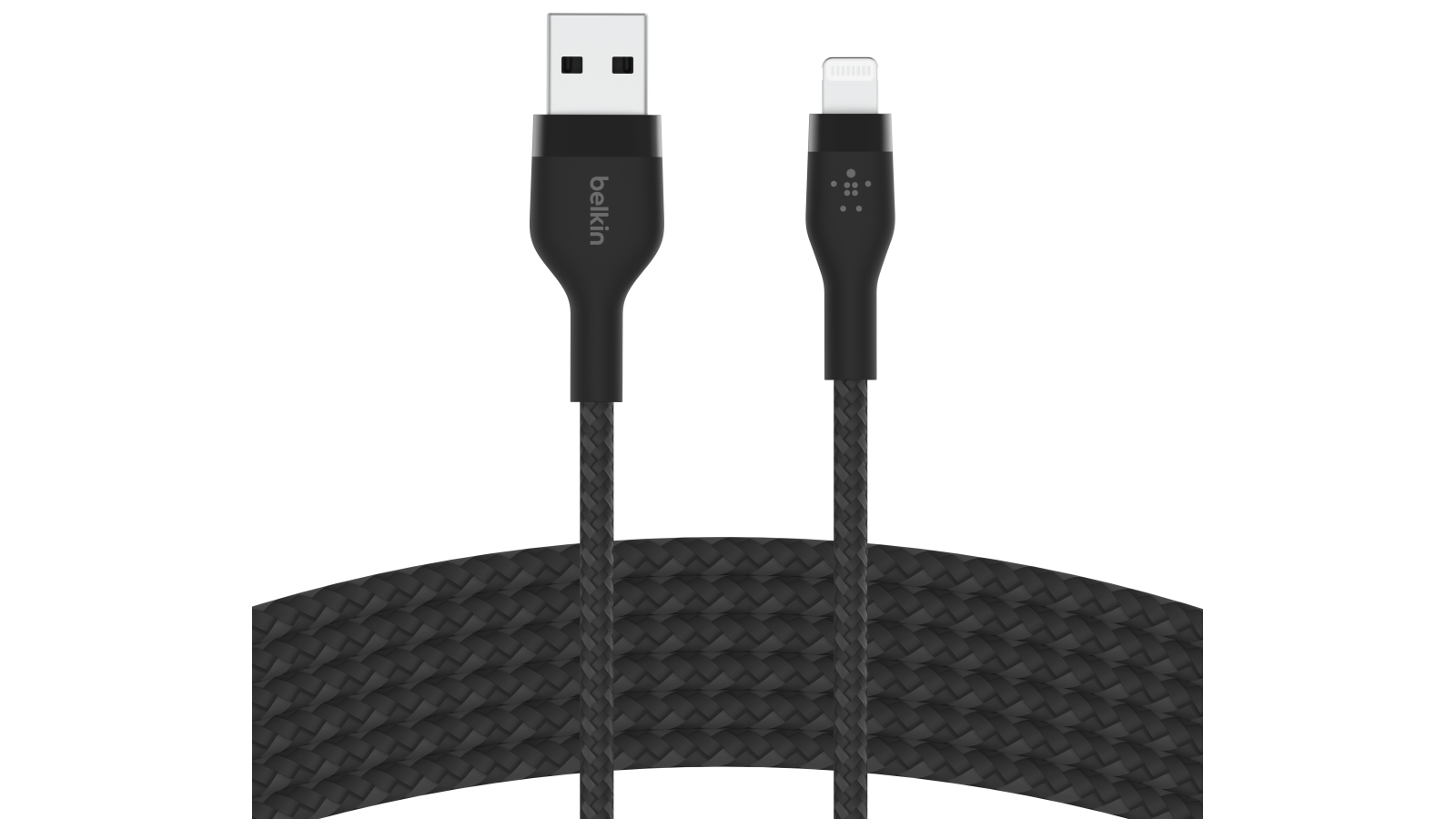 Belkin BOOSTCHARGE Pro Flex USB-A Cable with Lightning Connector - Black