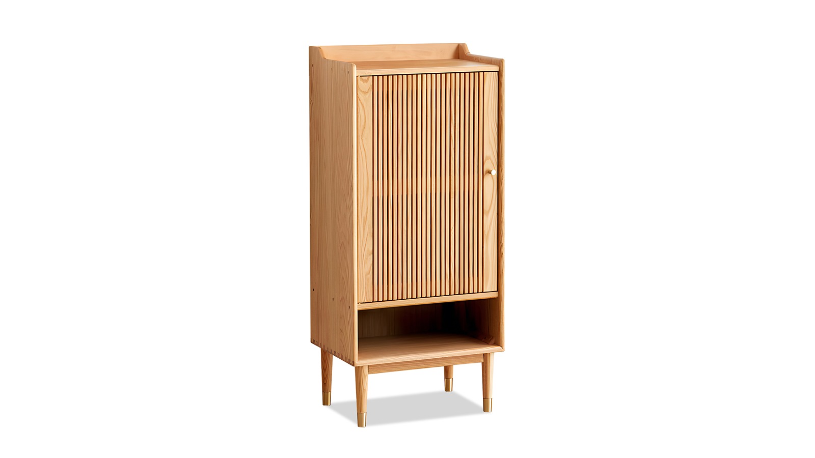 MIUZ 5-Layer Solid Oak Shoe Cabinet Storage Organiser