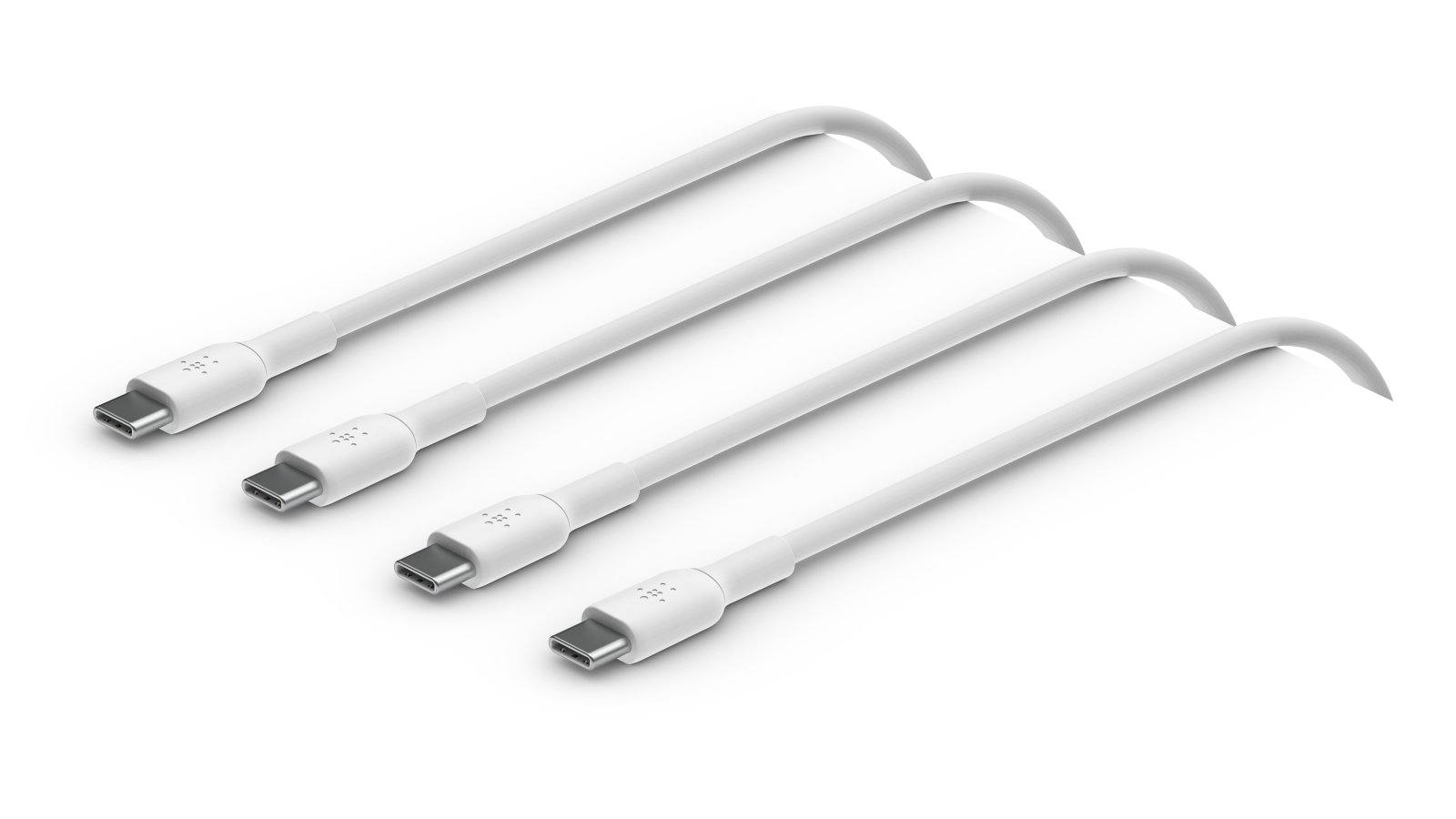 Belkin BOOSTCHARGE 2-Pack 1m PVC USB-C to USB-C Cable- White