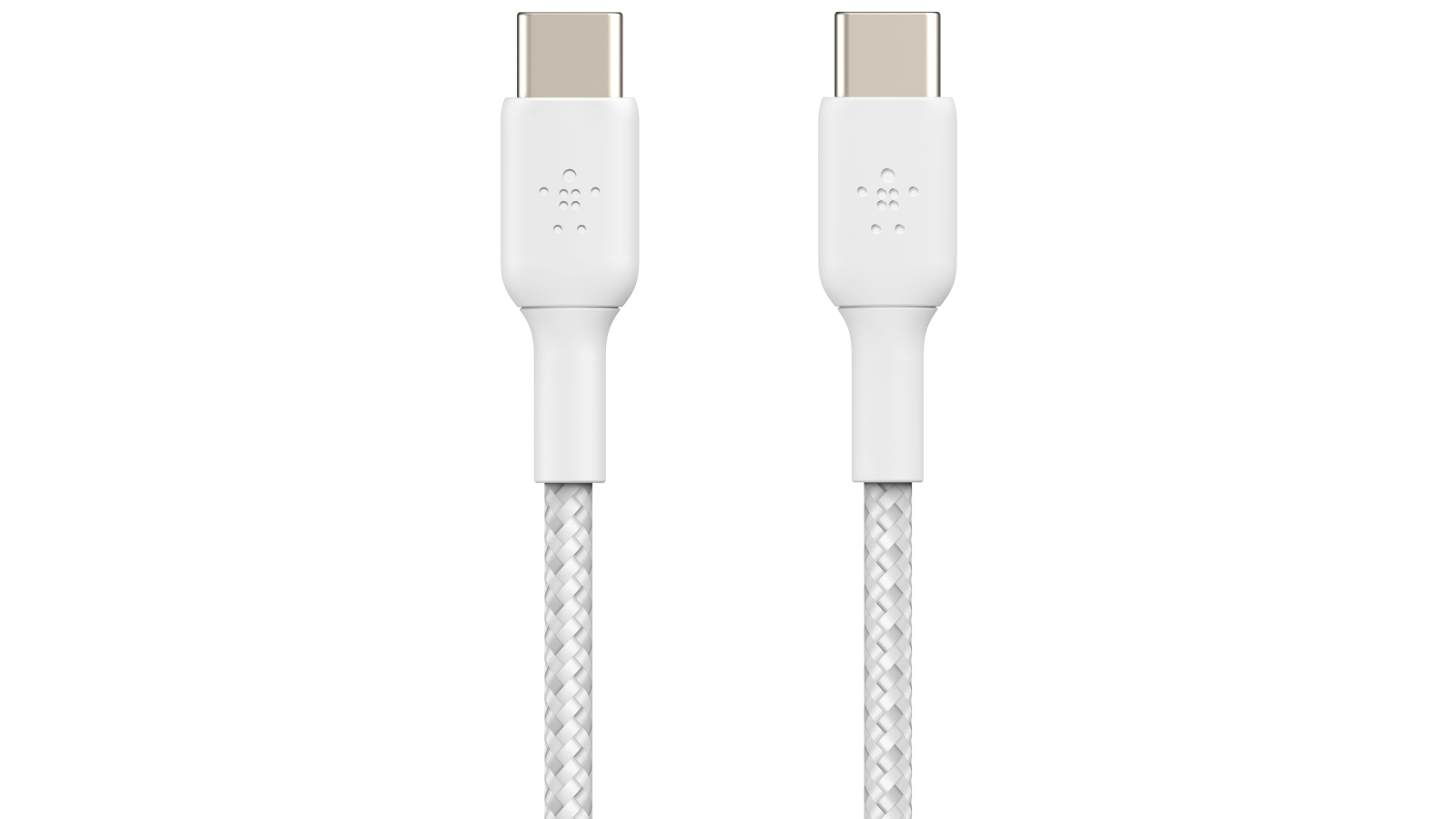 Belkin BoostCharge 0.15m USB-C to USB-C Braided Cable - White