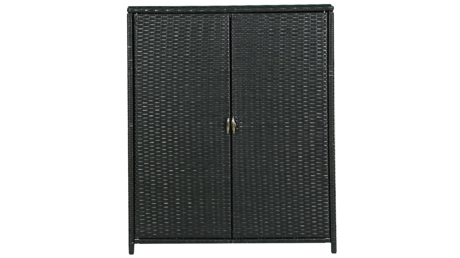 Gardeon Storage 2-Door Black Cabinet Shelf