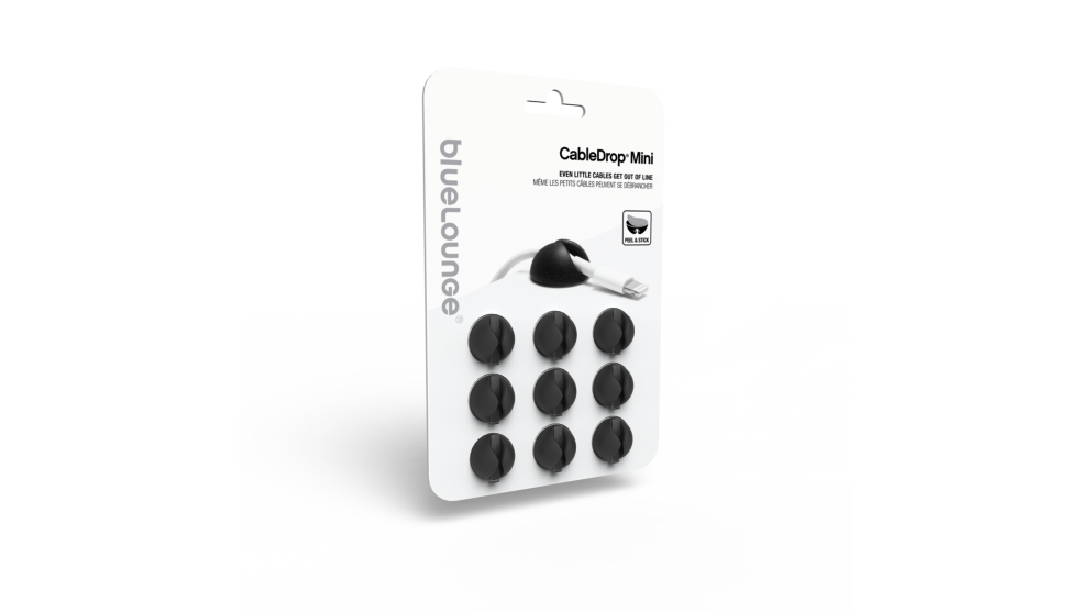 Bluelounge CableDrop Mini Cable Management - Black