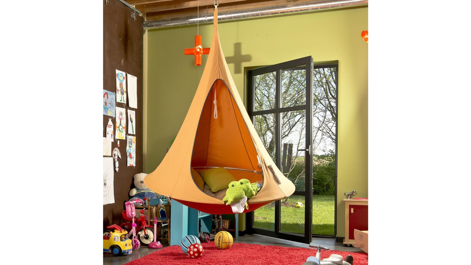 Cacoon Amaca Bebo Turchese Ø 120 Cm - Portata 200 Kg, Compatibile Con Treppiede