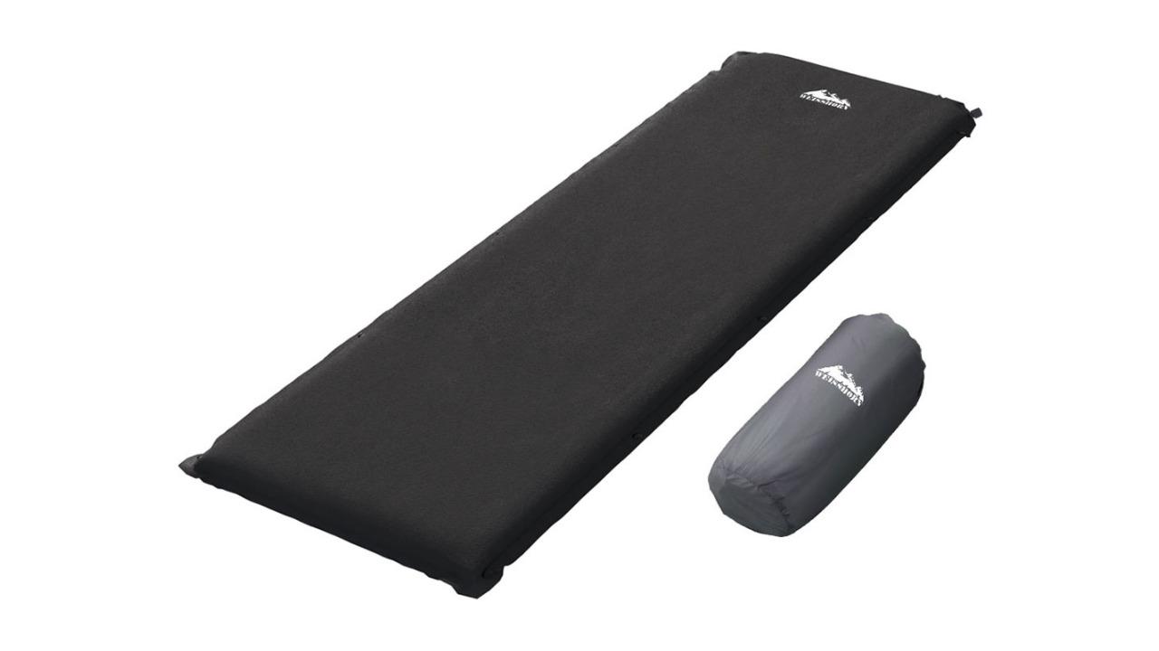 Weisshorn Single Air Bed Pad Self Inflating Mattress - Black