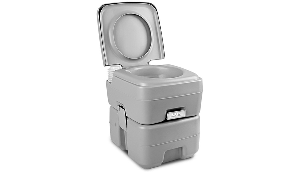 Weisshorn 20L Portable Outdoor Toilet - Grey