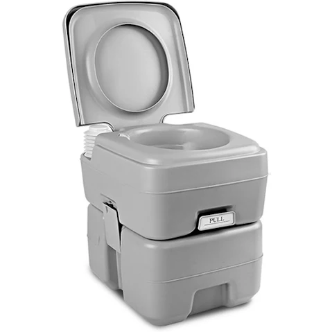 Weisshorn 20L Portable Outdoor Toilet - Grey