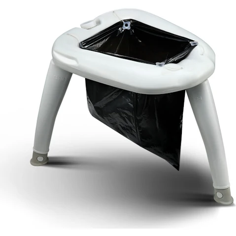 Weisshorn Outdoor Folding Toilet - Grey