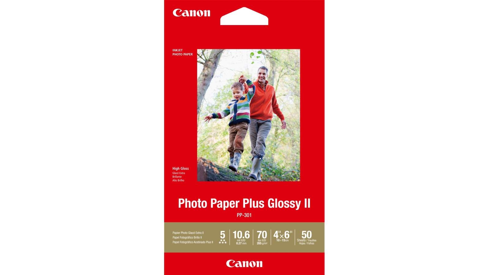 Canon 50-Sheets 4x6-inch Plus Glossy II Photo Paper