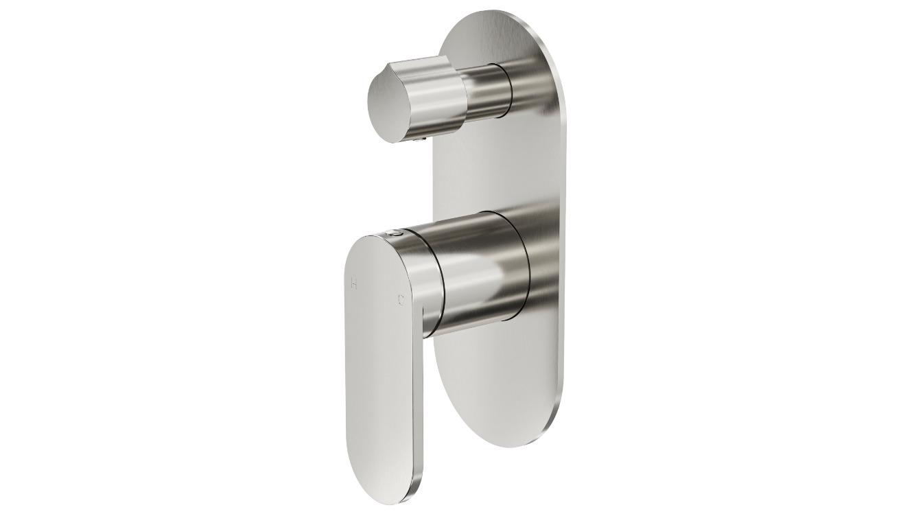 Linsol Capo One Plate Divertor Mixer - Brushed Nickel