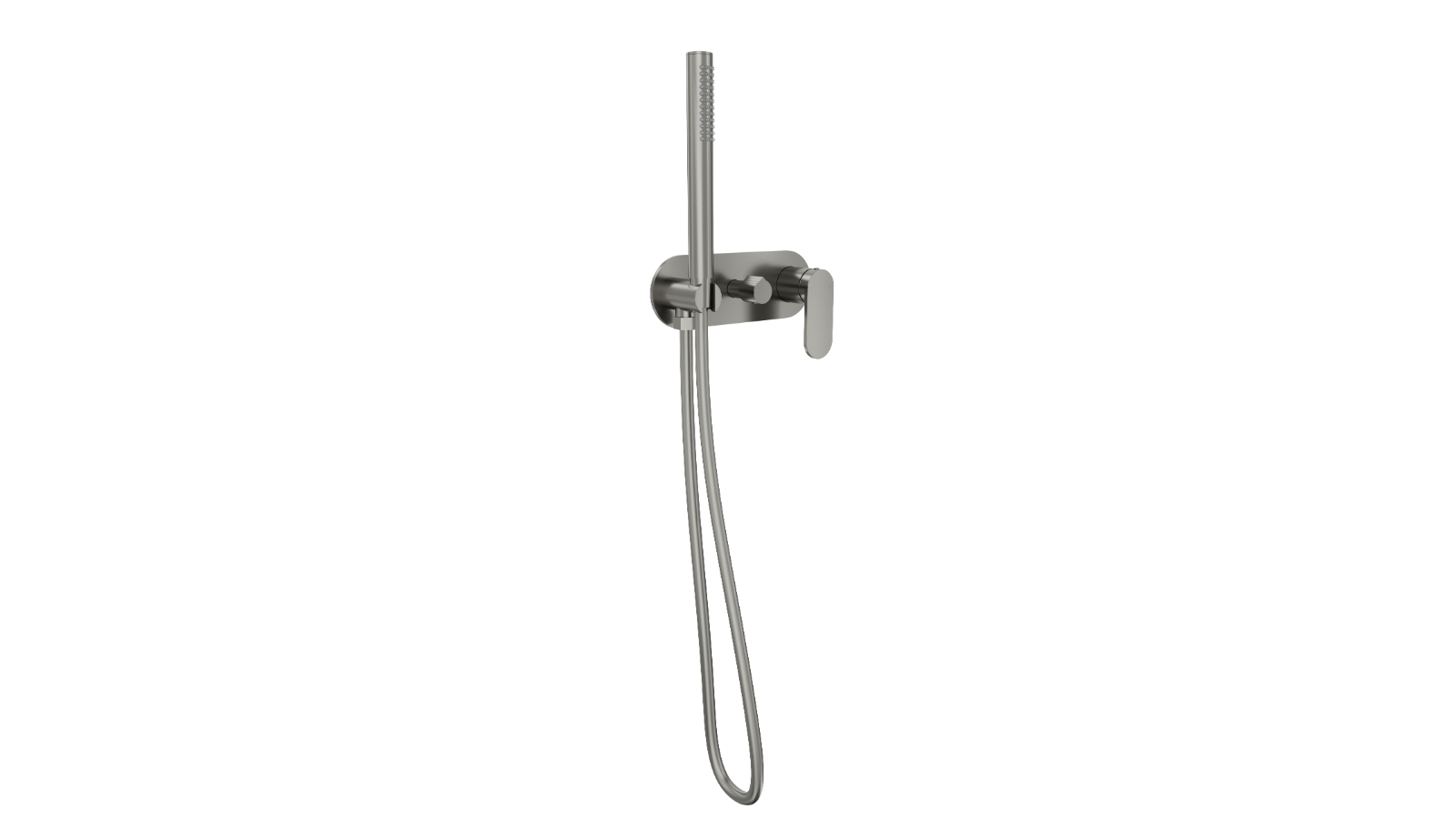 Linsol Capo One Plate Wall Mixer with Hand Shower - Gunmetal